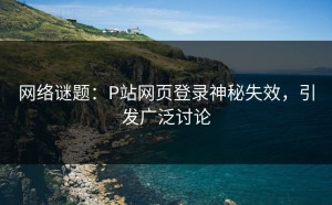 网络谜题：P站网页登录神秘失效，引发广泛讨论