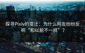 探寻Pixiv的变迁：为什么网友纷纷反响“和以前不一样”？