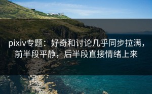 pixiv专题：好奇和讨论几乎同步拉满，前半段平静，后半段直接情绪上来