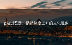 p站浏览器：悄然热度上升的文化现象